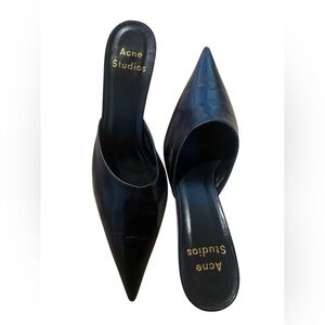 Acne Studios Women's Sleek Black Mules